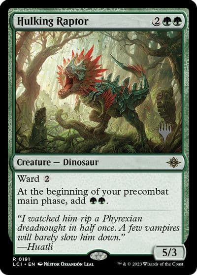 Hulking Raptor Promo Pack: The Lost Caverns of Ixalan Magic card