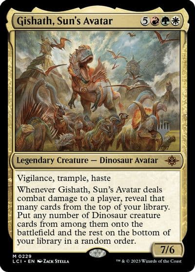 Gishath Suns Avatar Promo Pack: The Lost Caverns of Ixalan Magic card
