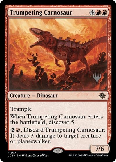 Trumpeting Carnosaur Promo Pack: The Lost Caverns of Ixalan Magic card