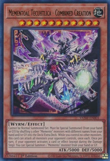 Mementoal Tecuhtlica Combined Creation Valiant Smashers Yu-Gi-Oh! card