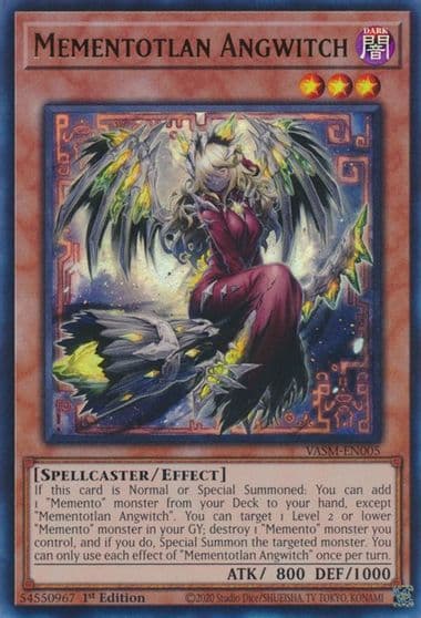 Mementotlan Angwitch Valiant Smashers Yu-Gi-Oh! card