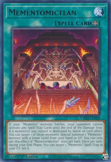Mementomictlan Valiant Smashers Yu-Gi-Oh! card