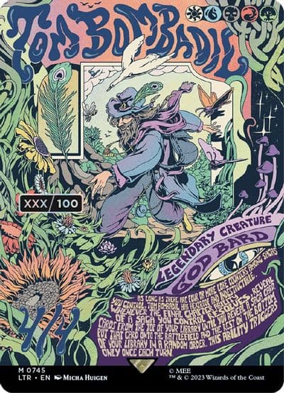 Tom Bombadil Borderless Poster Serial Numbered Universes Beyond: The Lord of the Rings: Tales of Middle-earth Magic card