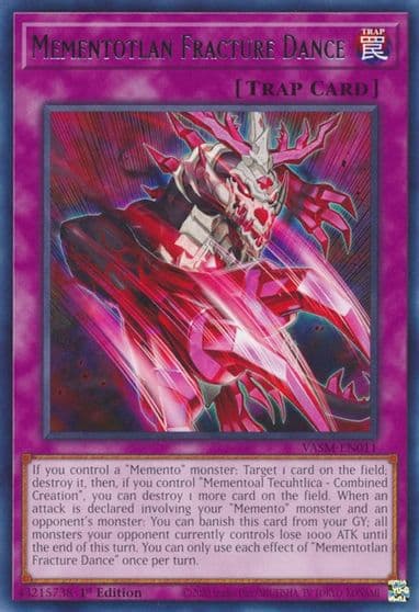 Mementotlan Fracture Dance Valiant Smashers Yu-Gi-Oh! card