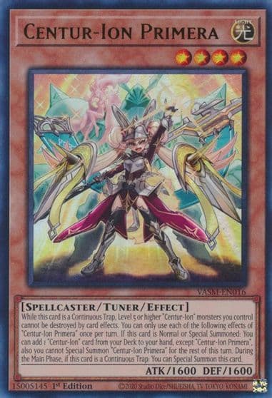 Centur Ion Primera Valiant Smashers Yu-Gi-Oh! card