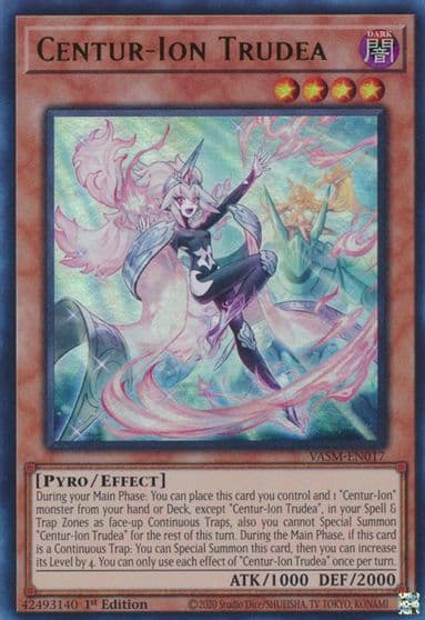 Centur Ion Trudea Valiant Smashers Yu-Gi-Oh! card