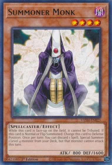 Summoner Monk Valiant Smashers Yu-Gi-Oh! card