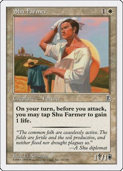 Shu Farmer Portal Three Kingdoms Magic card