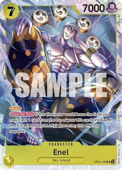 Enel 100 Awakening of the New Era One Piece card