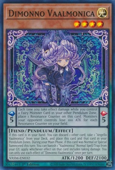 Dimonno Vaalmonica Valiant Smashers Yu-Gi-Oh! card