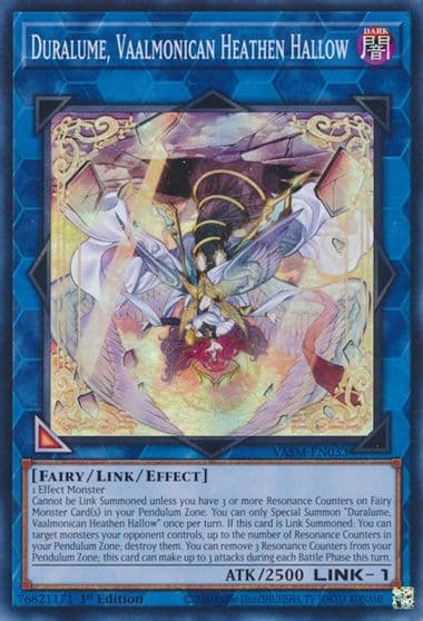 Duralume Vaalmonican Heathen Hallow Valiant Smashers Yu-Gi-Oh! card