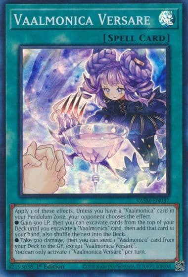 Vaalmonica Versare Valiant Smashers Yu-Gi-Oh! card