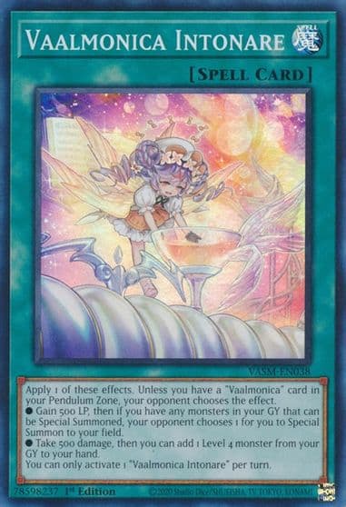 Vaalmonica Intonare Valiant Smashers Yu-Gi-Oh! card