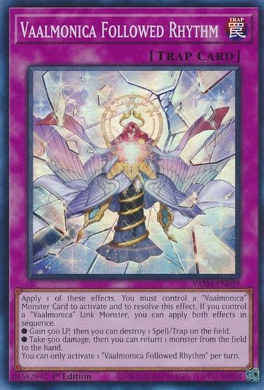 Vaalmonica Followed Rhythm Valiant Smashers Yu-Gi-Oh! card