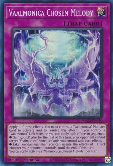 Vaalmonica Chosen Melody Valiant Smashers Yu-Gi-Oh! card