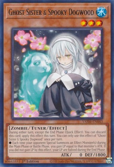 Ghost Sister and Spooky Dogwood Valiant Smashers Yu-Gi-Oh! card