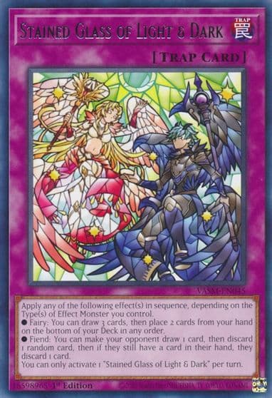 Stained Glass of Light and Dark Valiant Smashers Yu-Gi-Oh! card
