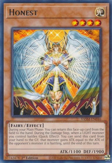 Honest Valiant Smashers Yu-Gi-Oh! card