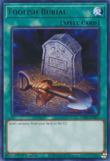 Foolish Burial Valiant Smashers Yu-Gi-Oh! card