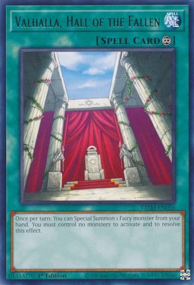 Valhalla Hall of the Fallen Valiant Smashers Yu-Gi-Oh! card