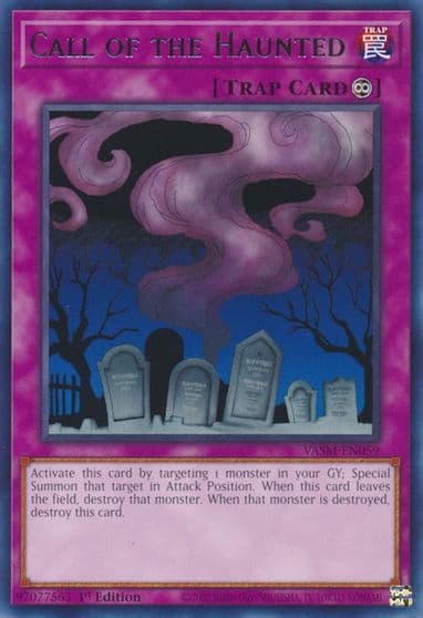 Call of the Haunted Valiant Smashers Yu-Gi-Oh! card