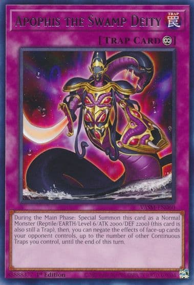 Apophis the Swamp Deity Valiant Smashers Yu-Gi-Oh! card