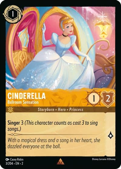 Cinderella Ballroom Sensation Rise of the Floodborn Lorcana card