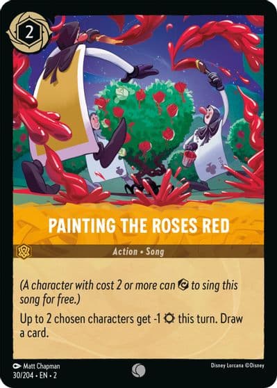 Painting the Roses Red Rise of the Floodborn Lorcana card