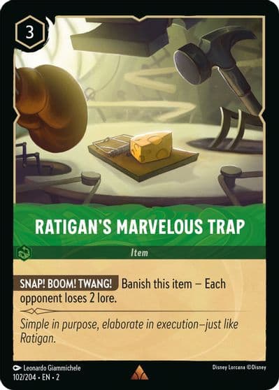 Ratigans Marvelous Trap Rise of the Floodborn Lorcana card