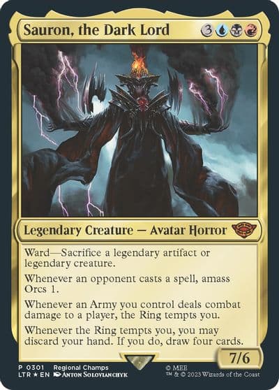 Sauron the Dark Lord Pro Tour Promos Magic card