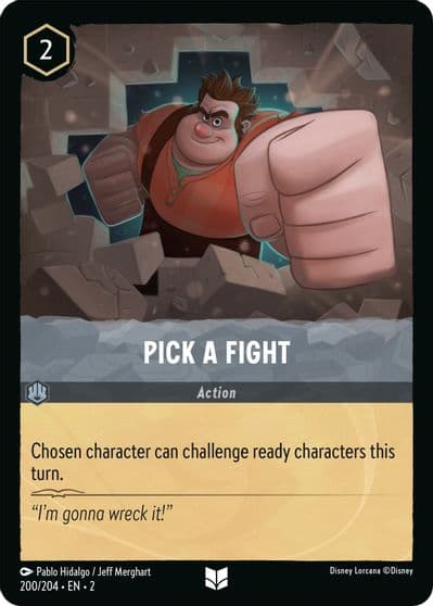 Pick a Fight Rise of the Floodborn Lorcana card