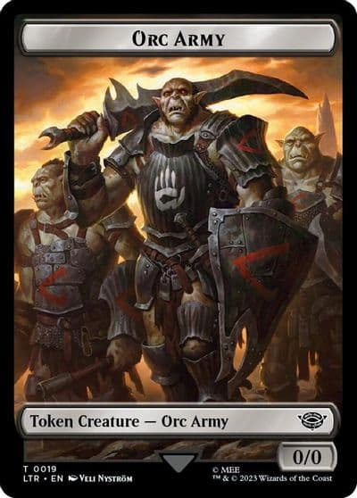 Orc Army 0019 Food 0024 Double Sided Token Surge Foil Universes Beyond: The Lord of the Rings: Tales of Middle-earth Magic card