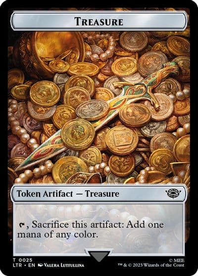 Treasure Food 0022 Double Sided Token Surge Foil Universes Beyond: The Lord of the Rings: Tales of Middle-earth Magic card