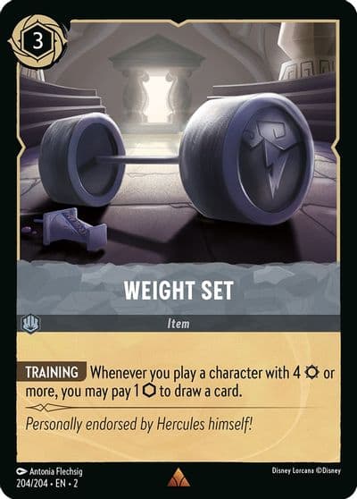 Weight Set Rise of the Floodborn Lorcana card