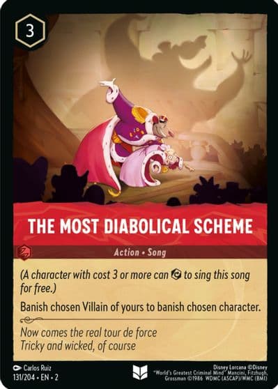 The Most Diabolical Scheme Rise of the Floodborn Lorcana card