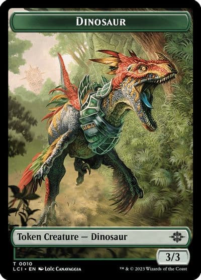Dinosaur Token 0010 The Lost Caverns of Ixalan Magic card