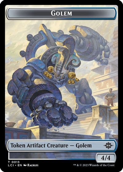 Golem Token The Lost Caverns of Ixalan Magic card