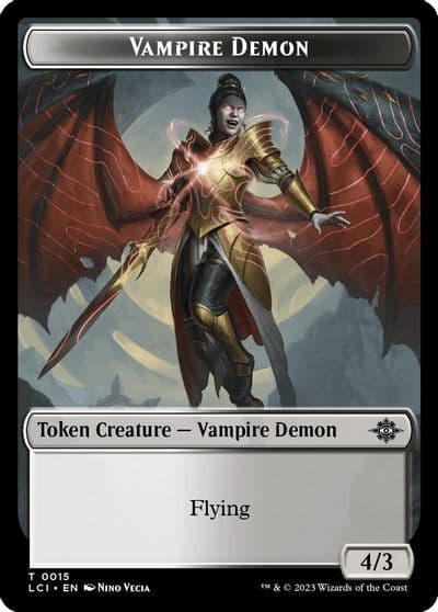Vampire Demon Token The Lost Caverns of Ixalan Magic card