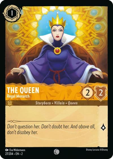 The Queen Regal Monarch Rise of the Floodborn Lorcana card