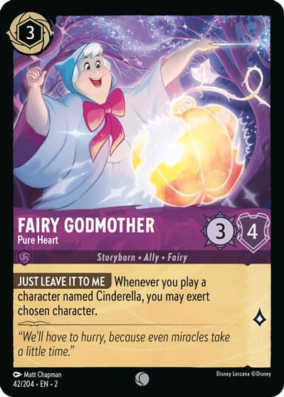 Fairy Godmother Pure Heart Rise of the Floodborn Lorcana card