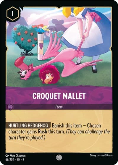 Croquet Mallet Rise of the Floodborn Lorcana card