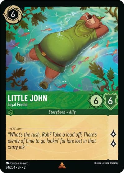 Little John Loyal Friend Rise of the Floodborn Lorcana card