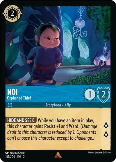 Noi Orphaned Thief Rise of the Floodborn Lorcana card