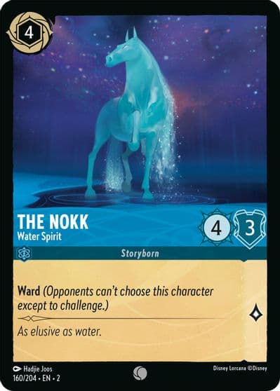The Nokk Water Spirit Rise of the Floodborn Lorcana card