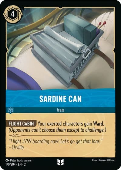 Sardine Can Rise of the Floodborn Lorcana card