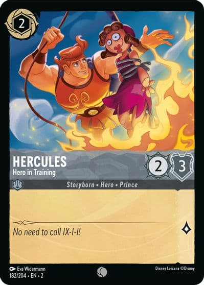 Hercules Hero in Training Rise of the Floodborn Lorcana card