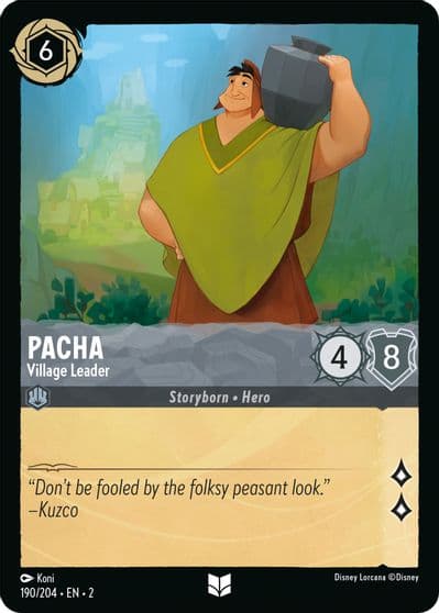 Pacha Village Leader Rise of the Floodborn Lorcana card