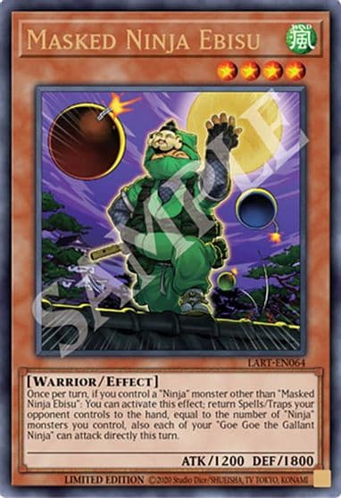 Masked Ninja Ebisu The Lost Art Promotion Yu-Gi-Oh! card