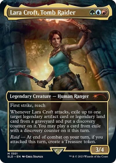 Lara Croft Tomb Raider Secret Lair Drop Series Magic card