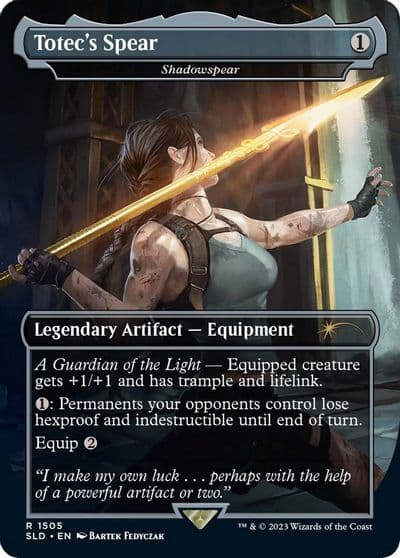 Totecs Spear Shadowspear Secret Lair Drop Series Magic card